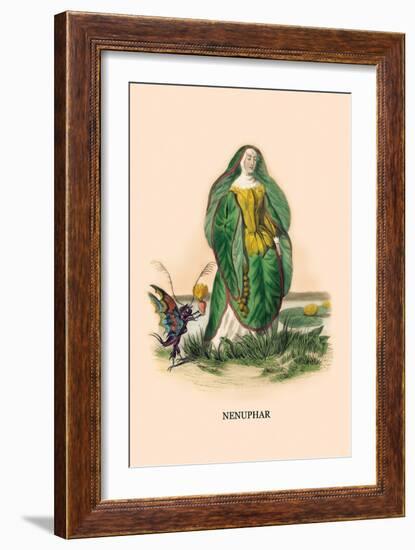 Nenuphar-J.J. Grandville-Framed Art Print