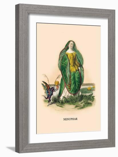 Nenuphar-J.J. Grandville-Framed Art Print