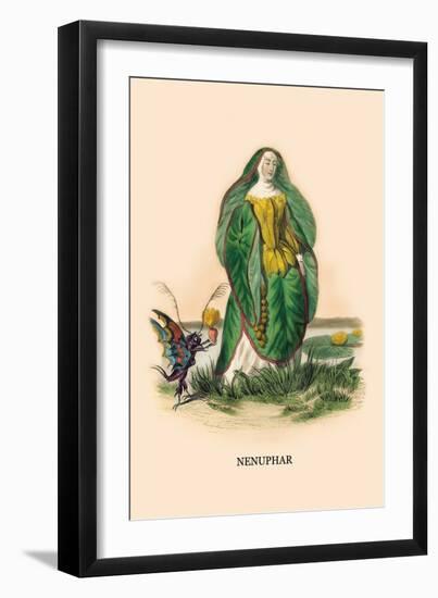 Nenuphar-J.J. Grandville-Framed Art Print