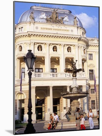 Neo-Baroque Slovak National Theatre, Now Major Opera and Ballet Venue, Bratislava, Slovakia-Richard Nebesky-Mounted Photographic Print