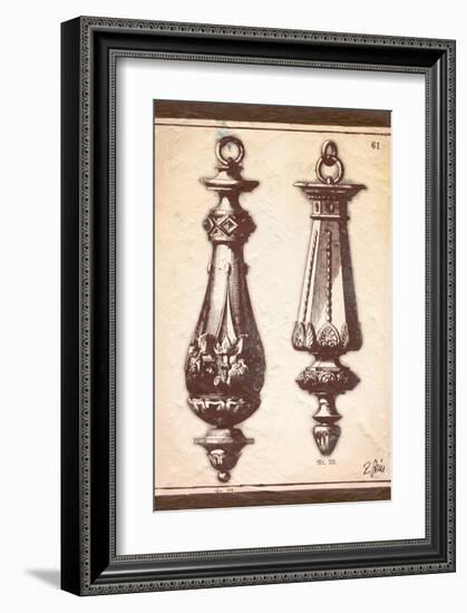 Neo Classical Door Knockers-Rene Stein-Framed Art Print