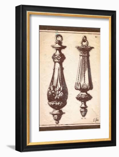 Neo Classical Door Knockers-Rene Stein-Framed Art Print