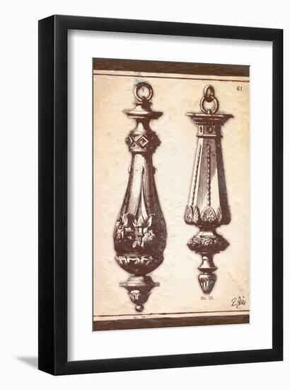 Neo Classical Door Knockers-Rene Stein-Framed Art Print