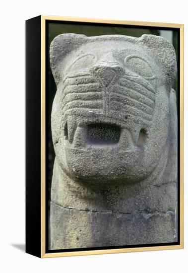 Neo-hittite Stone Lion. Artist: Unknown-Unknown-Framed Premier Image Canvas