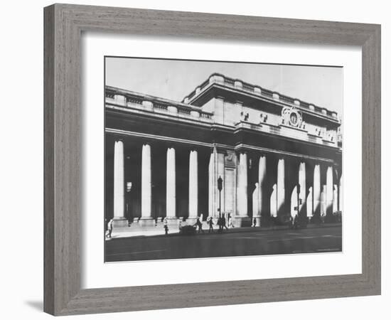 Neoclassical Exterior of Penn Station, Soon to Be Demolished-Walker Evans-Framed Photographic Print