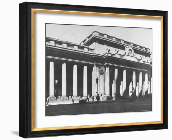 Neoclassical Exterior of Penn Station, Soon to Be Demolished-Walker Evans-Framed Photographic Print