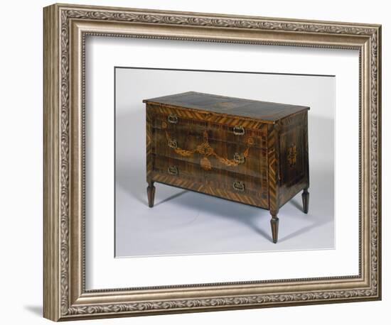 Neoclassical Style Lombard Chest of Drawers with Giuseppe Maggiolini Style Inlays, Italy-null-Framed Giclee Print