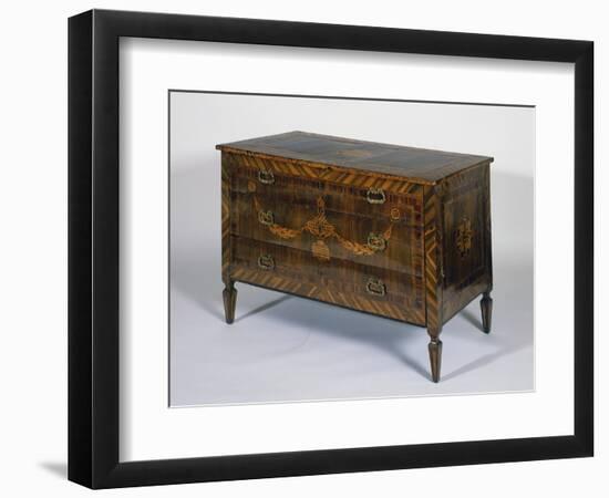 Neoclassical Style Lombard Chest of Drawers with Giuseppe Maggiolini Style Inlays, Italy-null-Framed Giclee Print