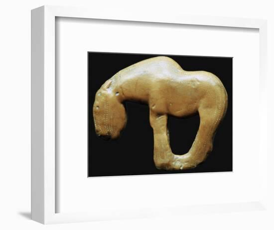 Neolithic amber horse. Artist: Unknown-Unknown-Framed Photographic Print