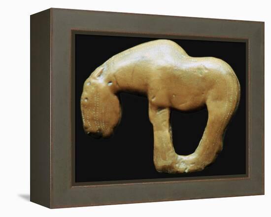 Neolithic amber horse. Artist: Unknown-Unknown-Framed Premier Image Canvas