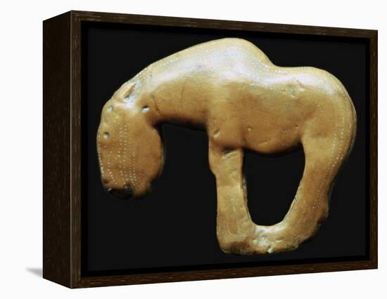 Neolithic amber horse. Artist: Unknown-Unknown-Framed Premier Image Canvas