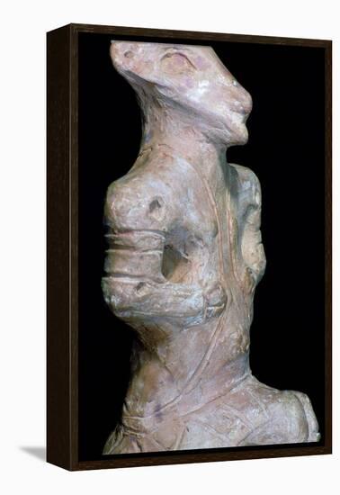 Neolithic Vinca Pottery Figure. Artist: Unknown-Unknown-Framed Premier Image Canvas