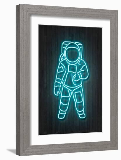 Neon Astronaut-Octavian Mielu-Framed Art Print