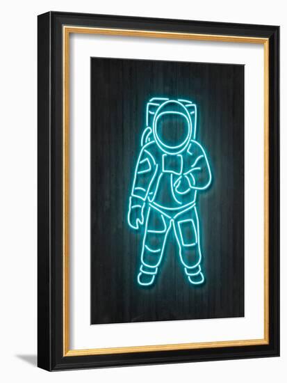 Neon Astronaut-Octavian Mielu-Framed Art Print