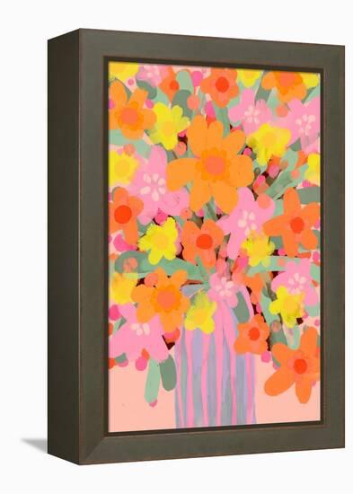 Neon Bouquet-Treechild-Framed Premier Image Canvas