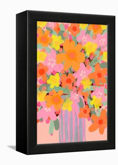 Neon Bouquet-Treechild-Framed Premier Image Canvas