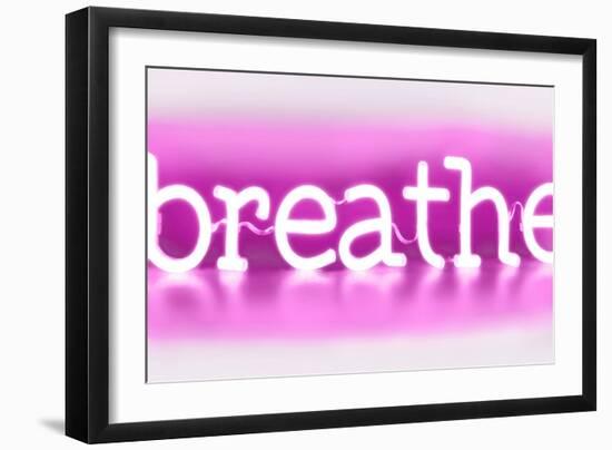 Neon Breathe PW-Hailey Carr-Framed Art Print