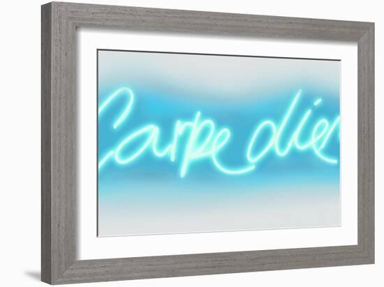 Neon Carpe Diem AW-Hailey Carr-Framed Art Print