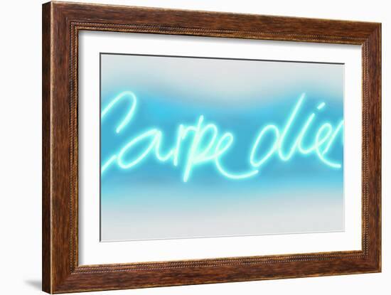 Neon Carpe Diem AW-Hailey Carr-Framed Art Print