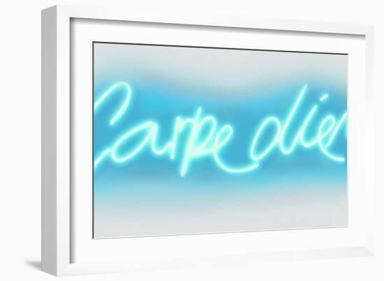 Neon Carpe Diem AW-Hailey Carr-Framed Art Print