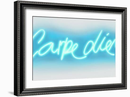 Neon Carpe Diem AW-Hailey Carr-Framed Art Print