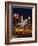 Neon Casino Signs Lit Up at Dusk, El Cortez, Fremont Street, the Strip, Las Vegas, Nevada, USA-null-Framed Photographic Print