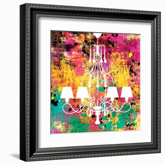 Neon Chandelier I-Miranda York-Framed Art Print