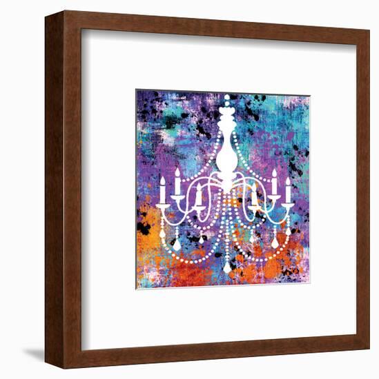 Neon Chandelier II-Miranda York-Framed Art Print