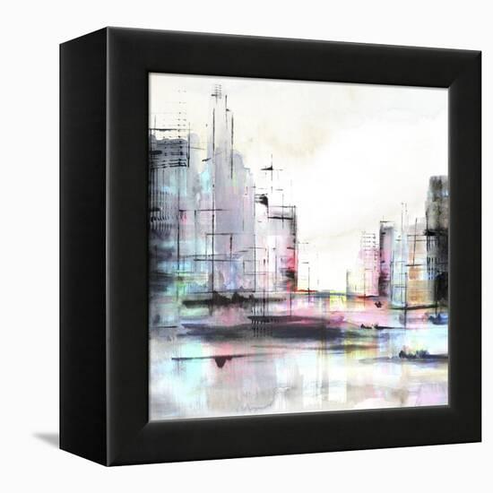 Neon City-PI Studio-Framed Stretched Canvas