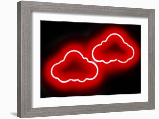 Neon Clouds RB-Hailey Carr-Framed Art Print