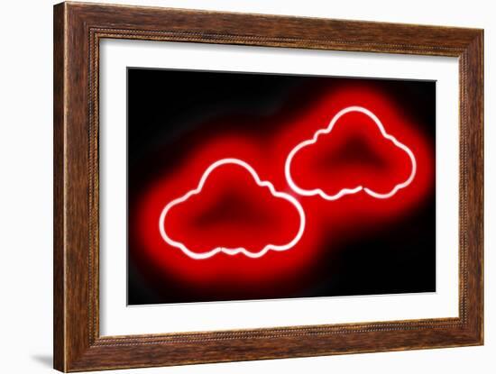 Neon Clouds RB-Hailey Carr-Framed Art Print