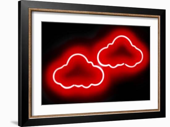 Neon Clouds RB-Hailey Carr-Framed Art Print