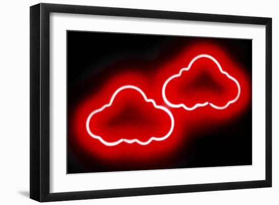 Neon Clouds RB-Hailey Carr-Framed Art Print