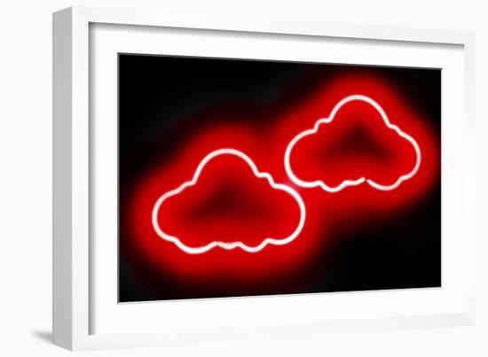 Neon Clouds RB-Hailey Carr-Framed Art Print