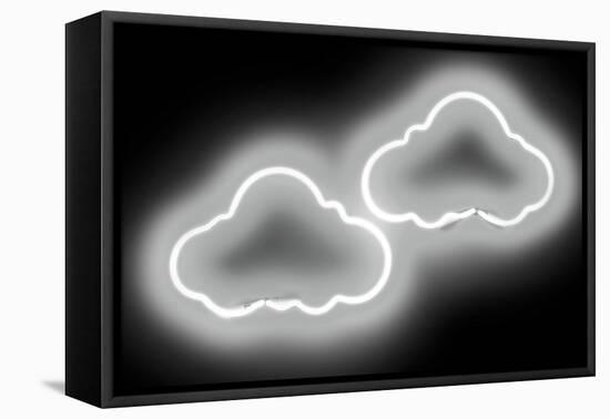 Neon Clouds WB-Hailey Carr-Framed Stretched Canvas