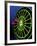 Neon Darts and Dartboard-null-Framed Photographic Print