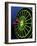 Neon Darts and Dartboard-null-Framed Photographic Print