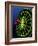 Neon Darts and Dartboard-null-Framed Photographic Print