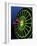 Neon Darts and Dartboard-null-Framed Photographic Print