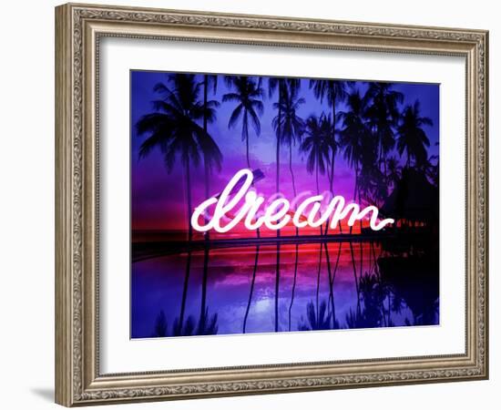 Neon Dream Beach PB-Hailey Carr-Framed Art Print