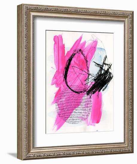 Neon Flamingos I-Jennifer Paxton Parker-Framed Art Print