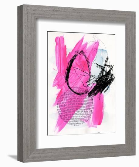 Neon Flamingos I-Jennifer Paxton Parker-Framed Art Print