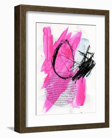 Neon Flamingos I-Jennifer Paxton Parker-Framed Art Print