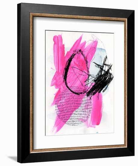 Neon Flamingos I-Jennifer Paxton Parker-Framed Art Print