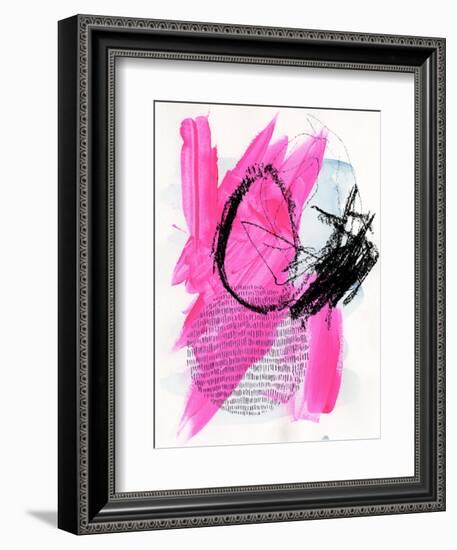 Neon Flamingos I-Jennifer Paxton Parker-Framed Art Print