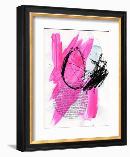 Neon Flamingos I-Jennifer Paxton Parker-Framed Art Print