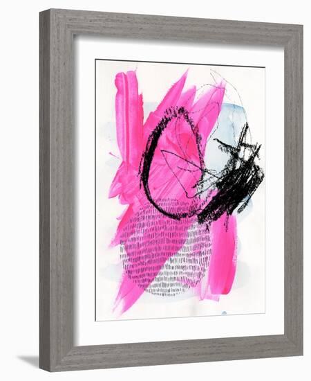 Neon Flamingos I-Jennifer Paxton Parker-Framed Art Print