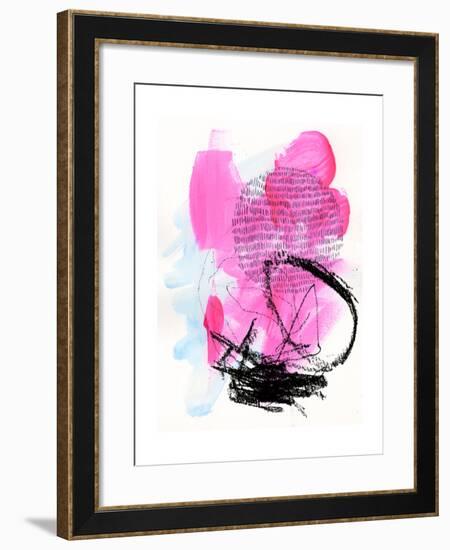 Neon Flamingos II-Jennifer Paxton Parker-Framed Art Print