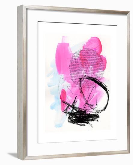 Neon Flamingos II-Jennifer Paxton Parker-Framed Art Print