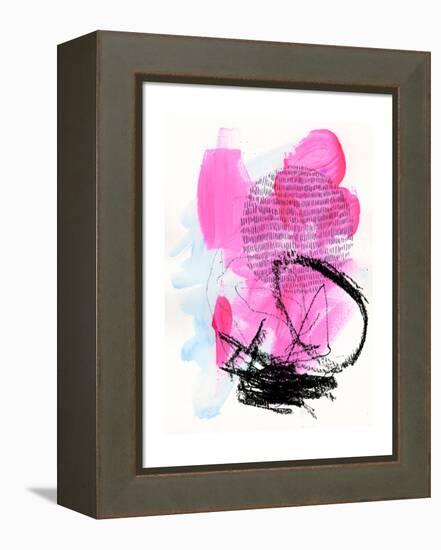 Neon Flamingos II-Jennifer Paxton Parker-Framed Stretched Canvas